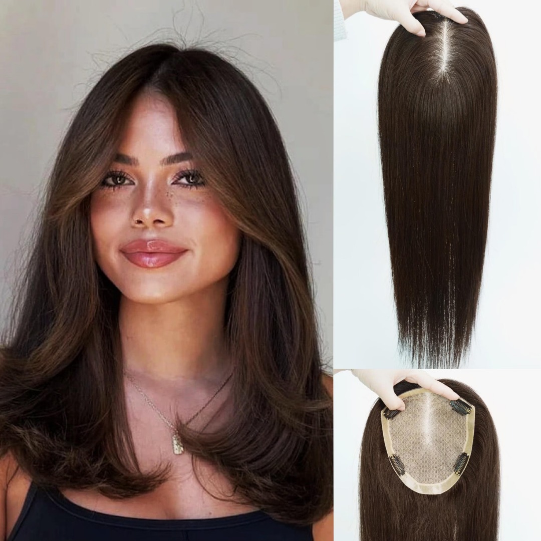 Topper de Cabello Natural 100% Humano - Vista 1