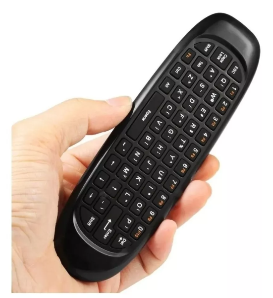 mini teclado air mouse naranja