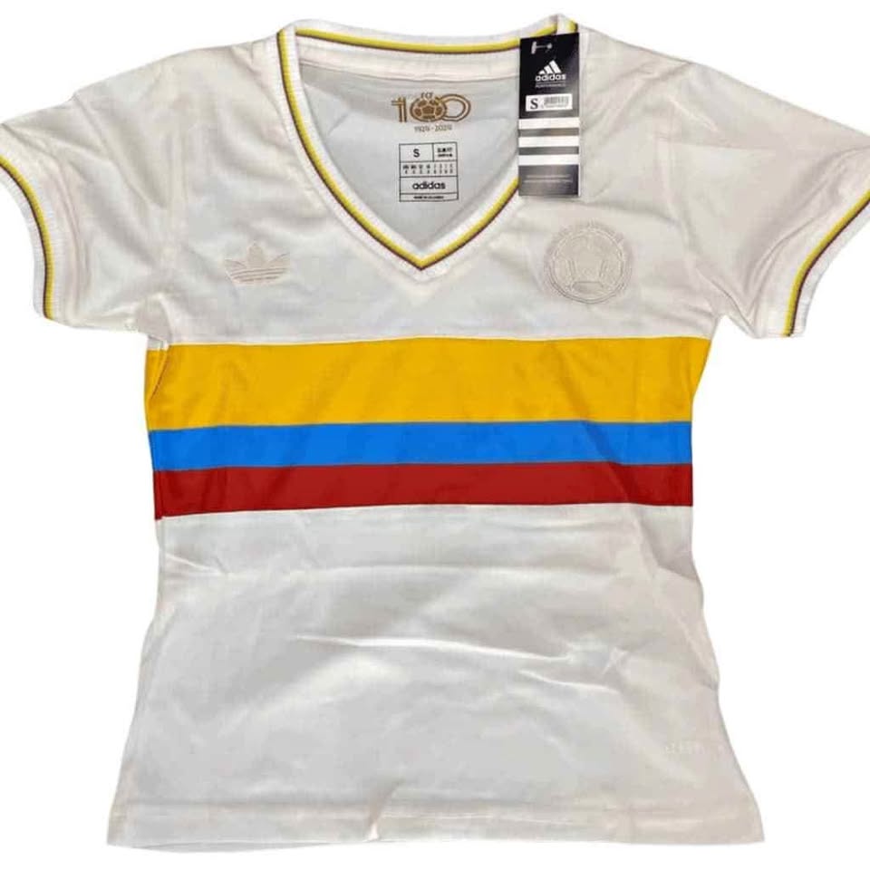 CAMISETA SELECCION COLOMBIA DAMA 100AÑOS - Vista 1