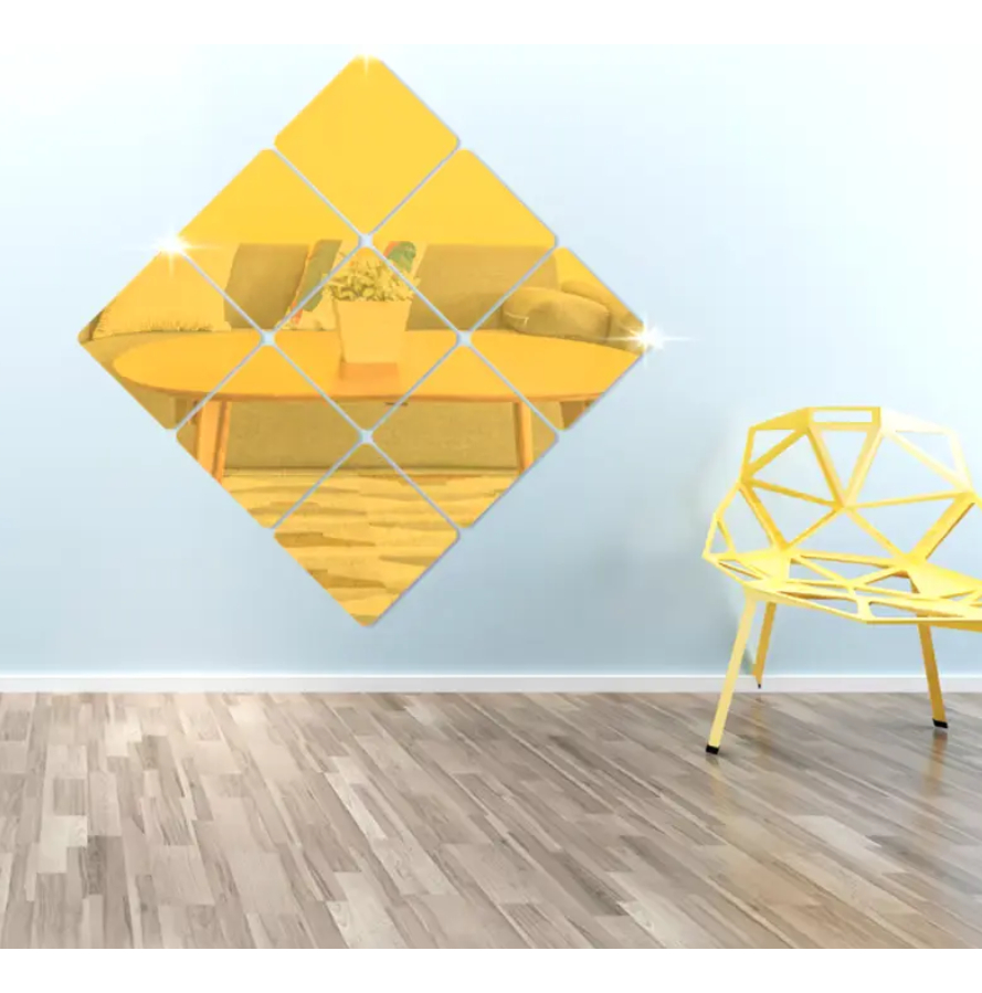 ESPEJO EN ACRILICO DECORATIVO CUADRADO UNIDADES