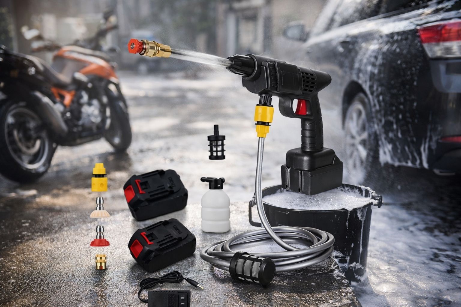 HIDROLAVADORA PORTÁTIL INALÁMBRICA