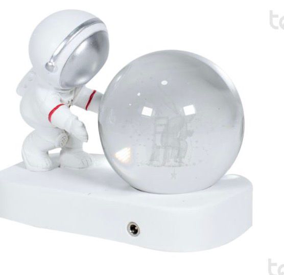 Lampara astronauta esfera de cristal