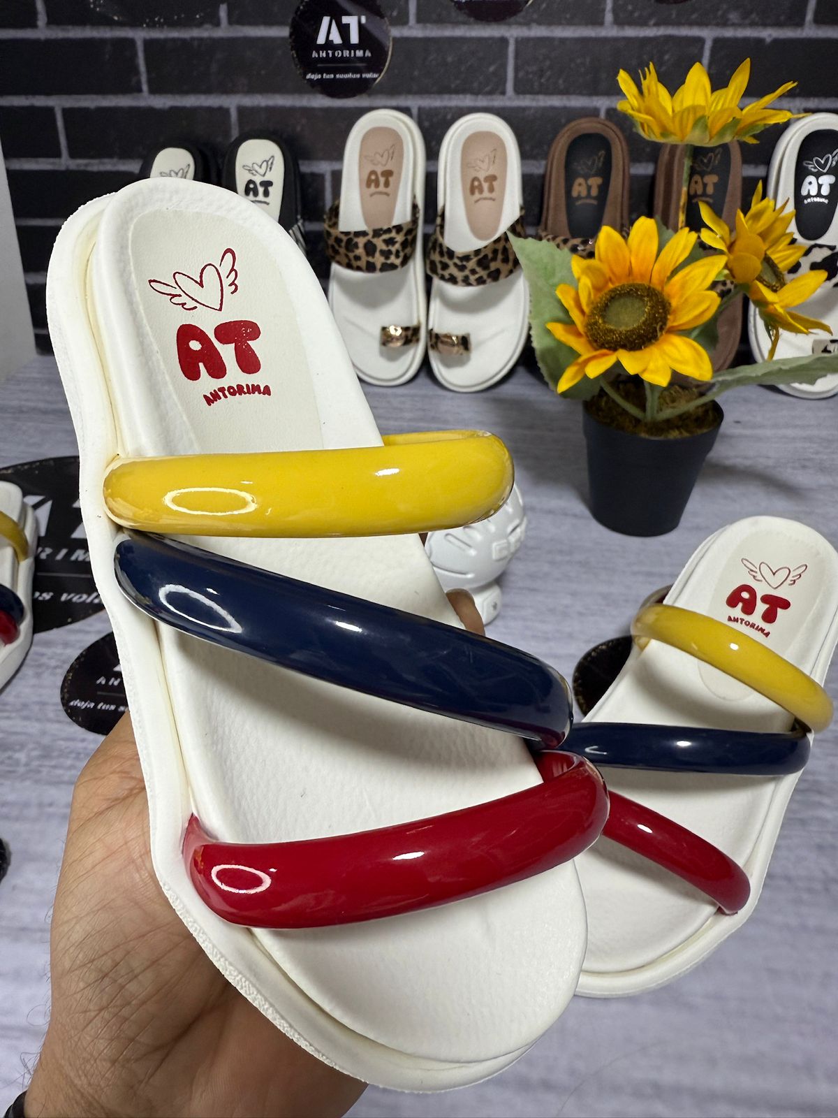 Sandalia Tricolor ref01 - Vista 1