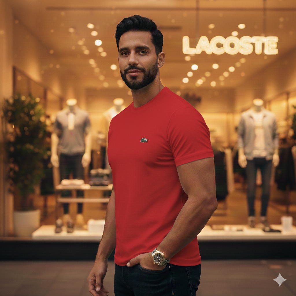 PACK POR 3 CAMISETA LACOSTE TELA FRIA - Vista 1