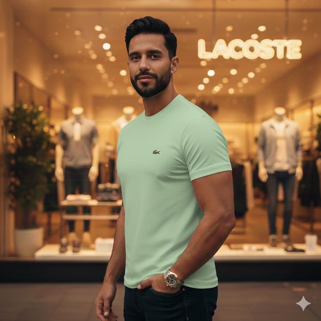 PACK POR 6 CAMISETA LACOSTE TELA FRIA - Vista 1