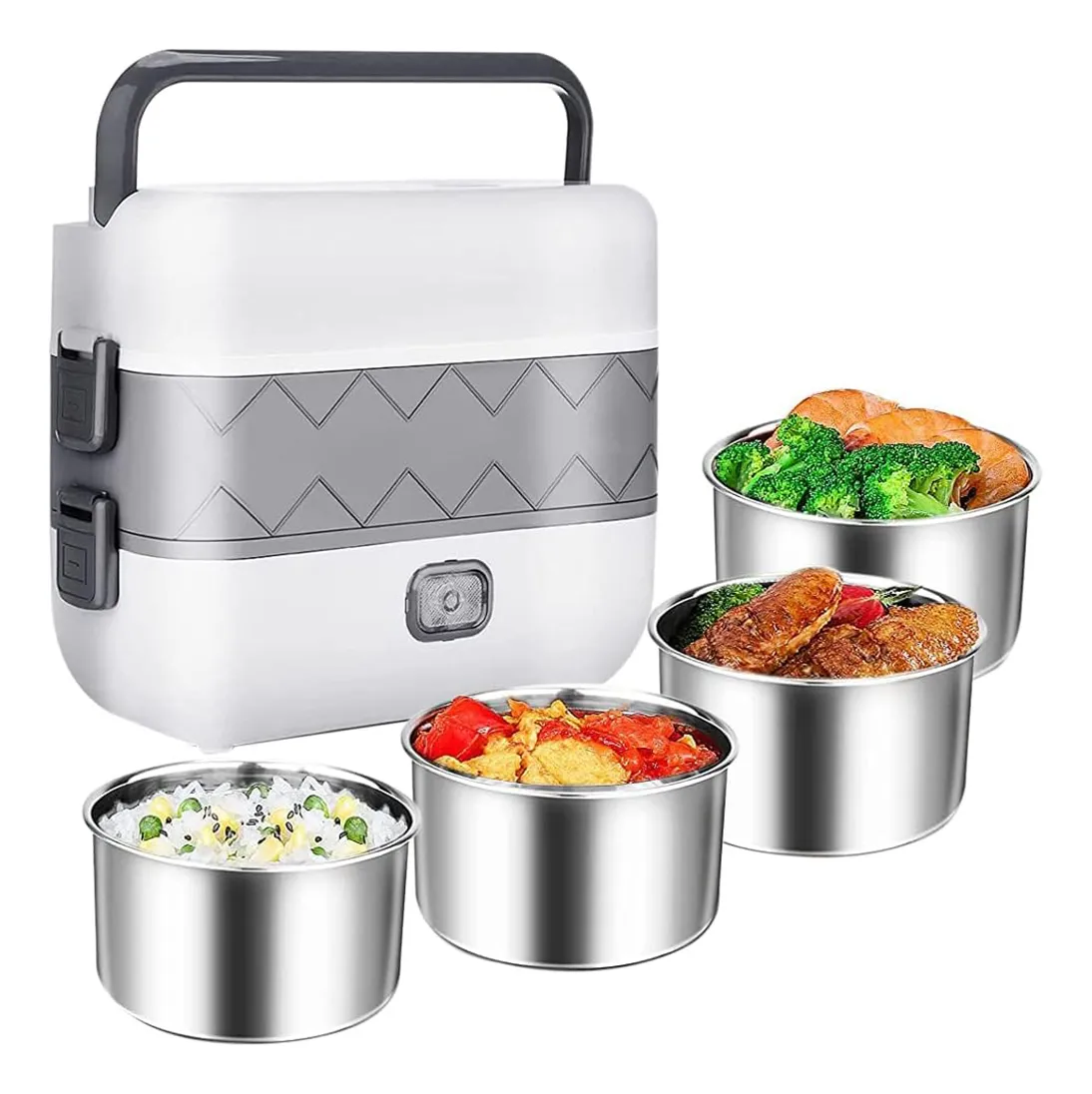 Lonchera Porta Comida Eléctrico 4 Divisi - Vista 1