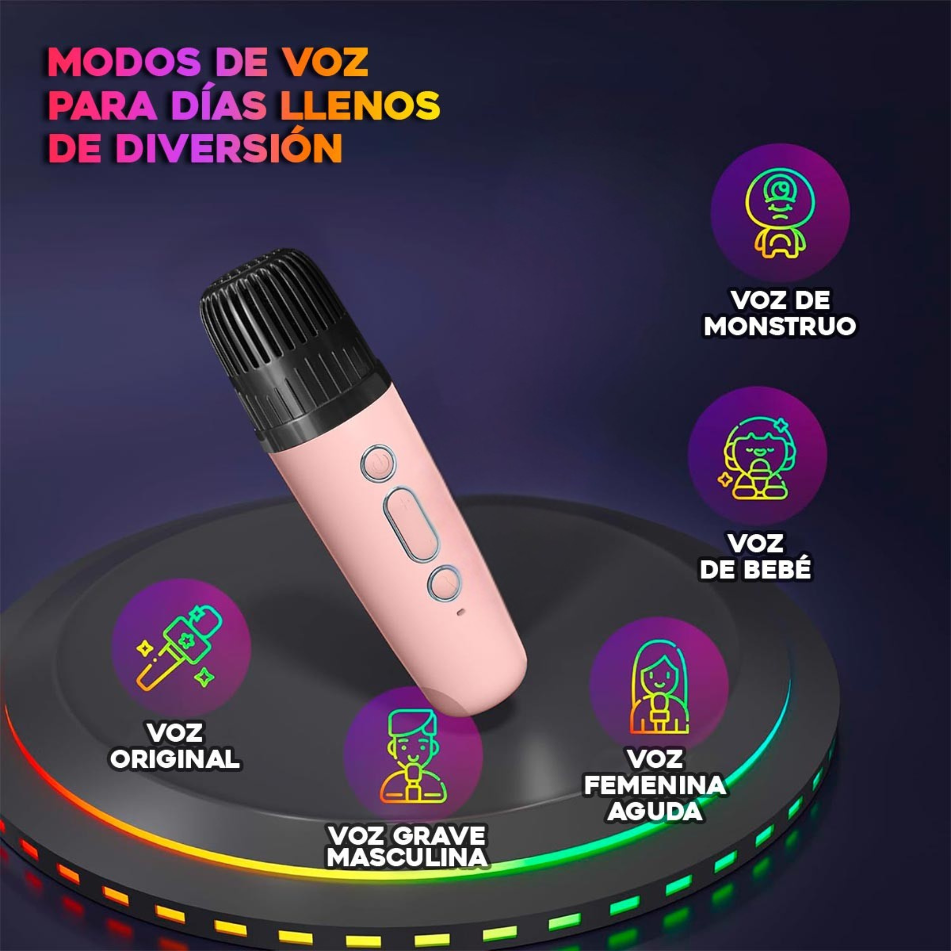 Kit De Karaoke Parlante Mágico K12 - Vista 1