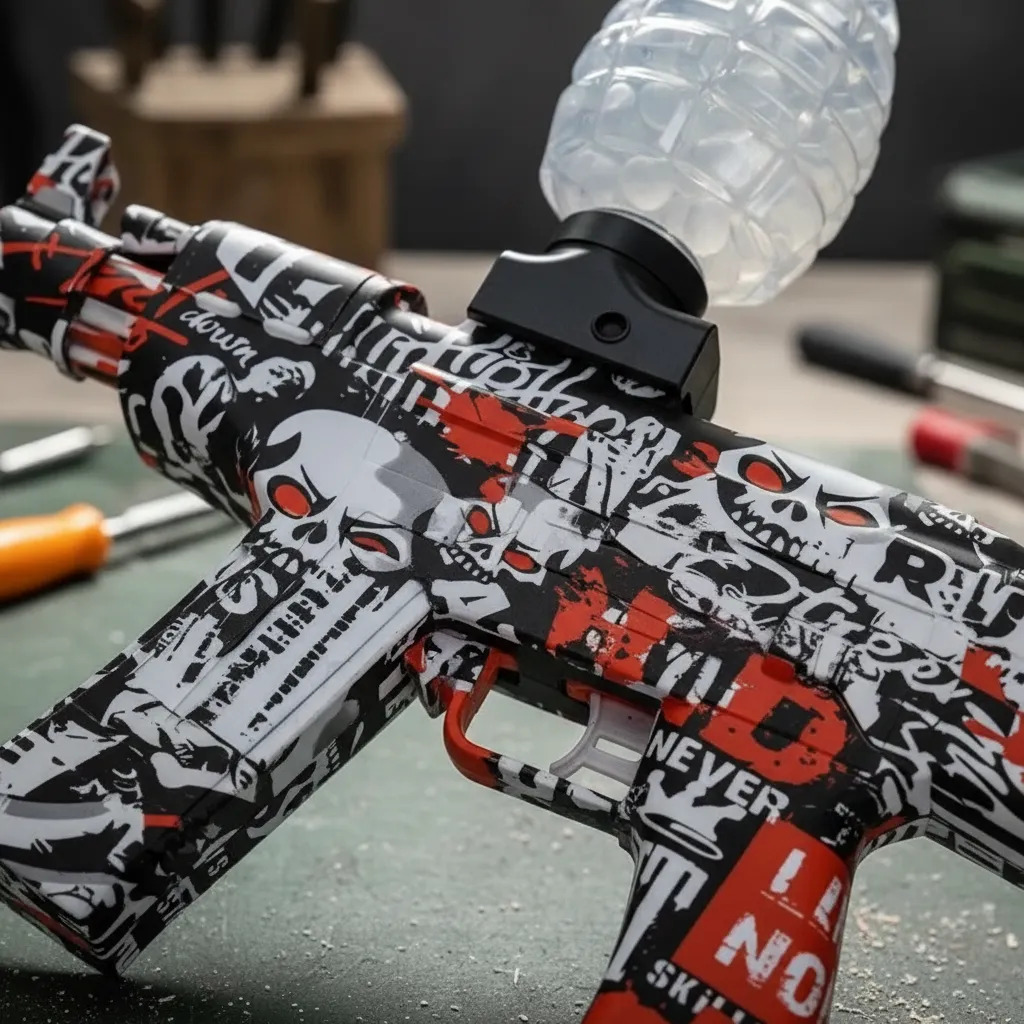 PISTOLA ELECTRICA CON ACCESORIOS NARAN🧡