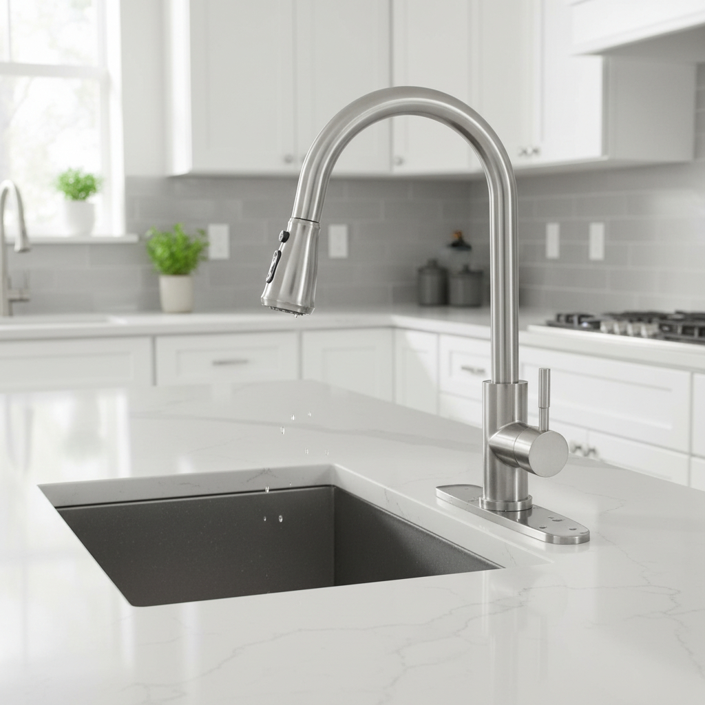 GRIFO COCINA ULTIMA GENERACIONJ PLATEADO