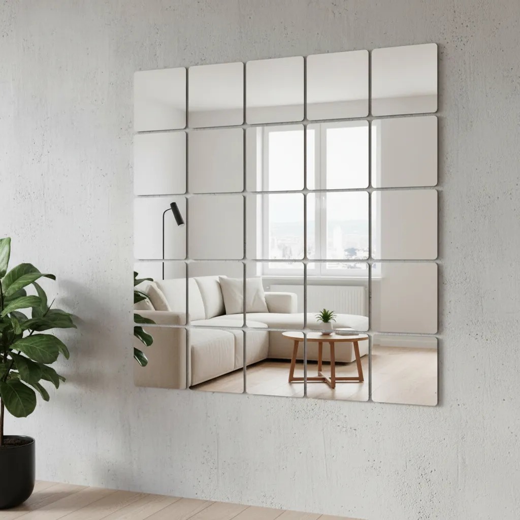 Espejos Acrílicos Adhesivos CuadradosX30