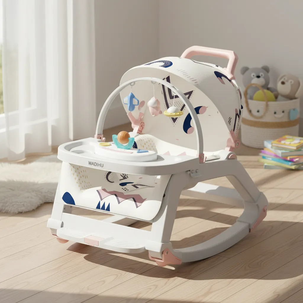 SILLA COMEDEOR MECEDORA 5 EN 1 2026 ROSA