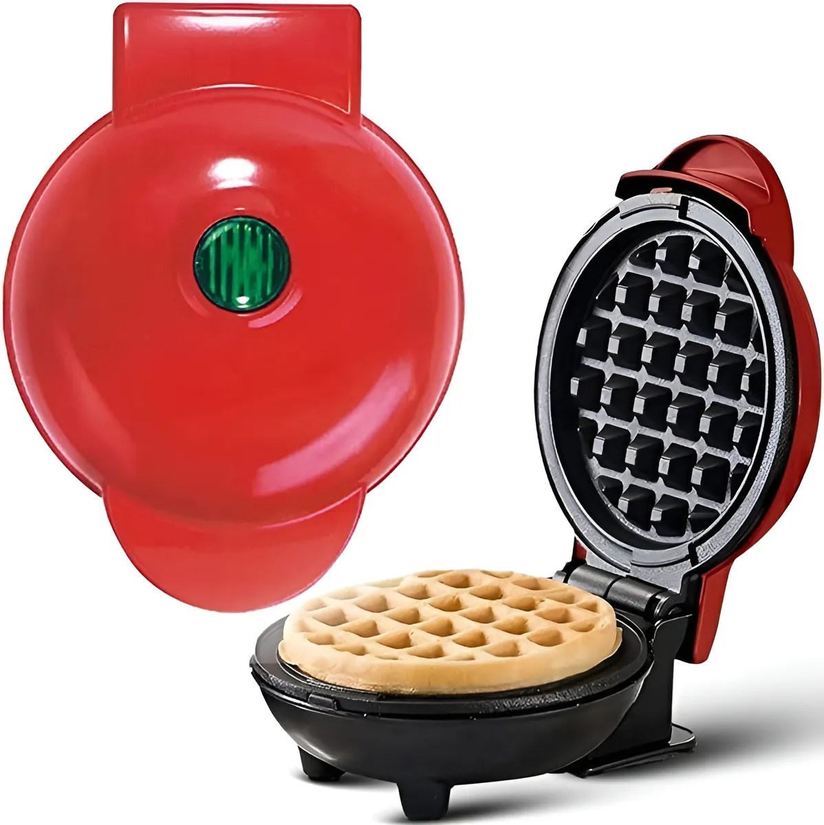 Mini Wafflera Eléctrica Antiadherente Po