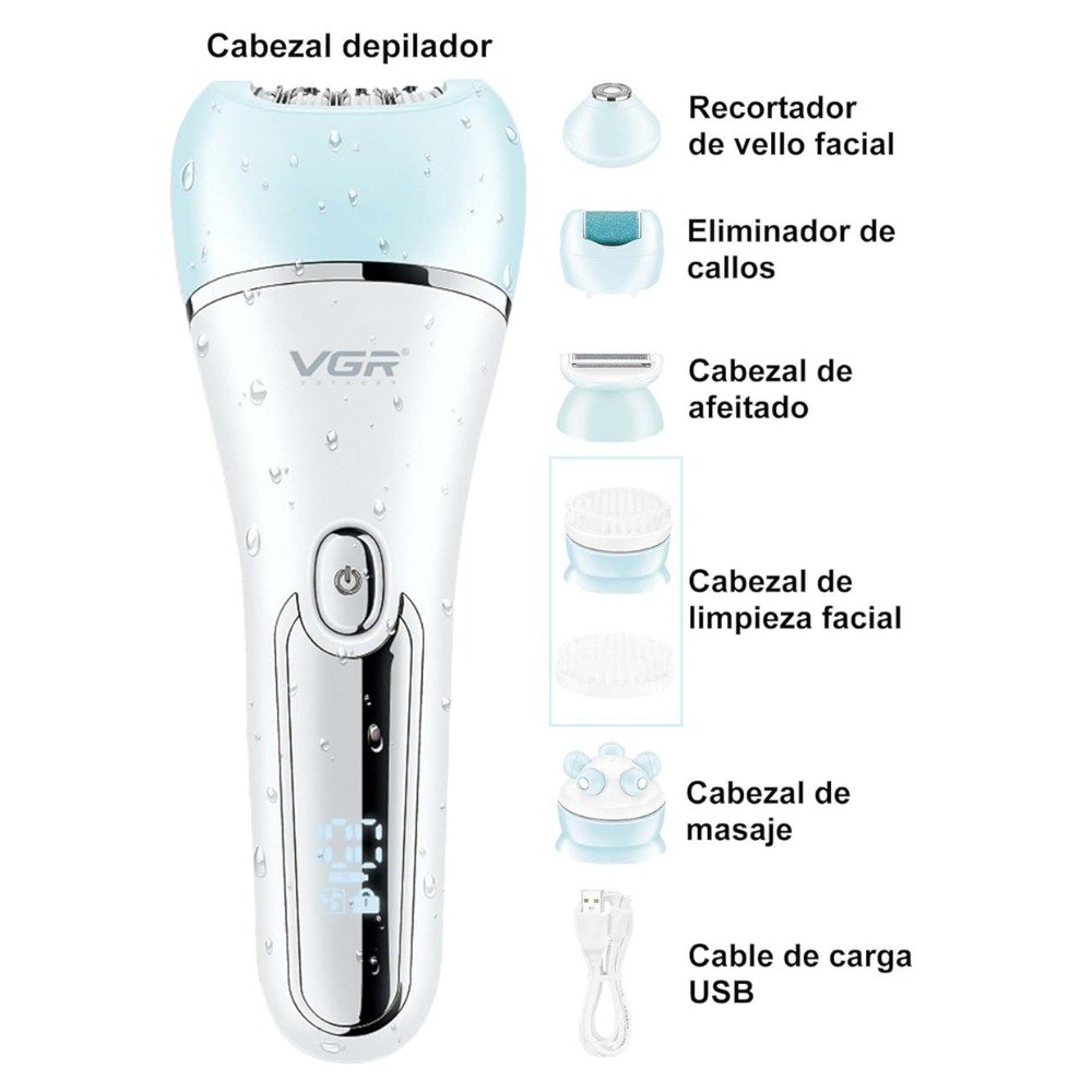 Vista 3 de Maquina Depiladora Afeitadora Vgr V-733