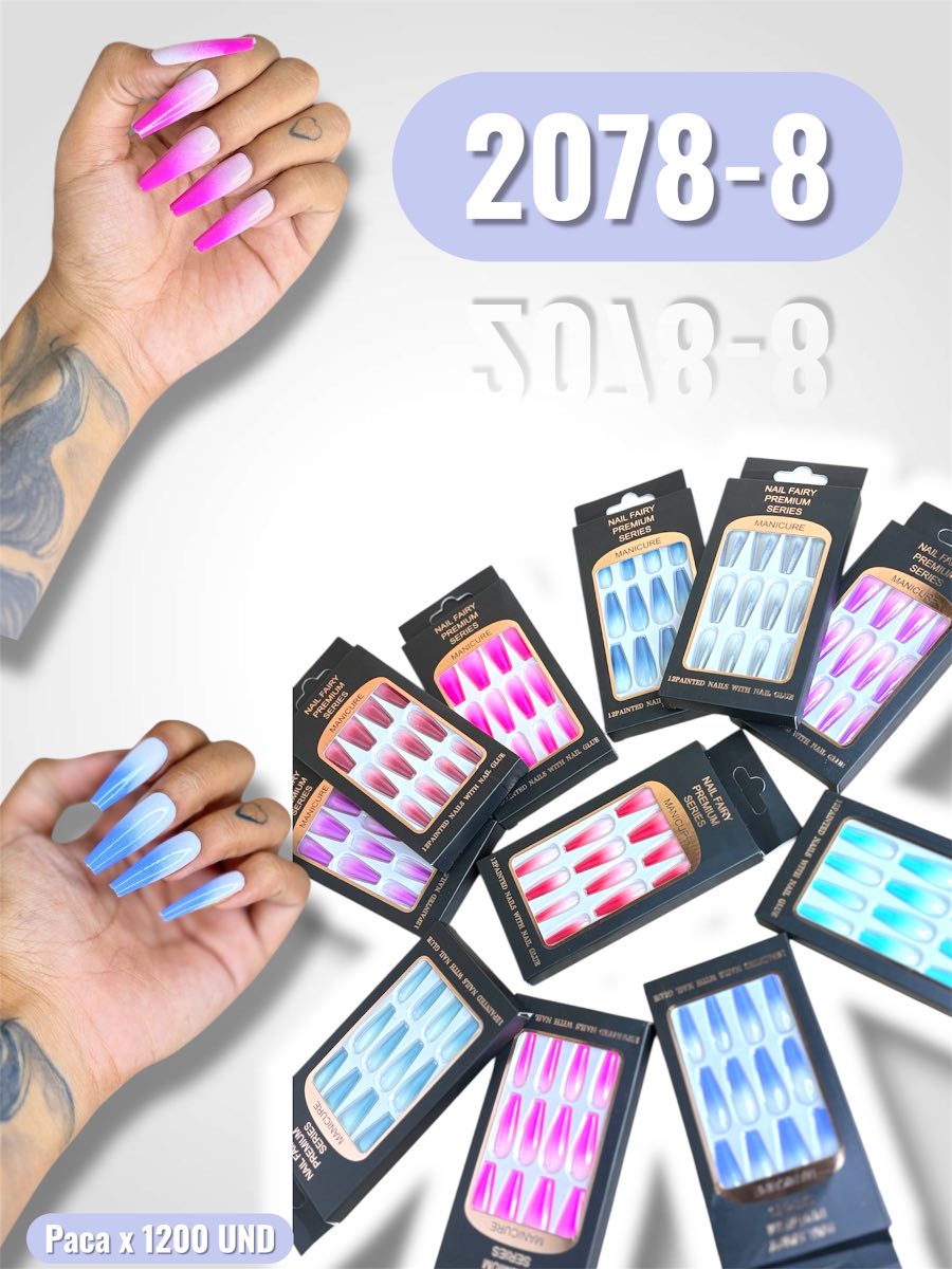 UÑAS POSTIZAS DEGRADE 2078-8