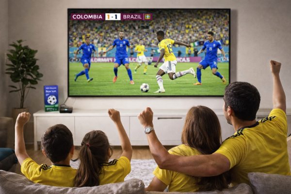 TV Box Comando Voz Puerto LAN-WiFi