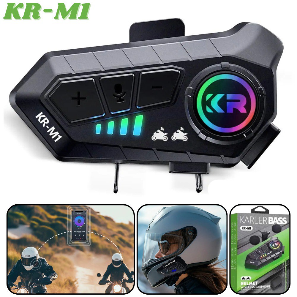 Intercomunicador Casco Moto Kr-m1