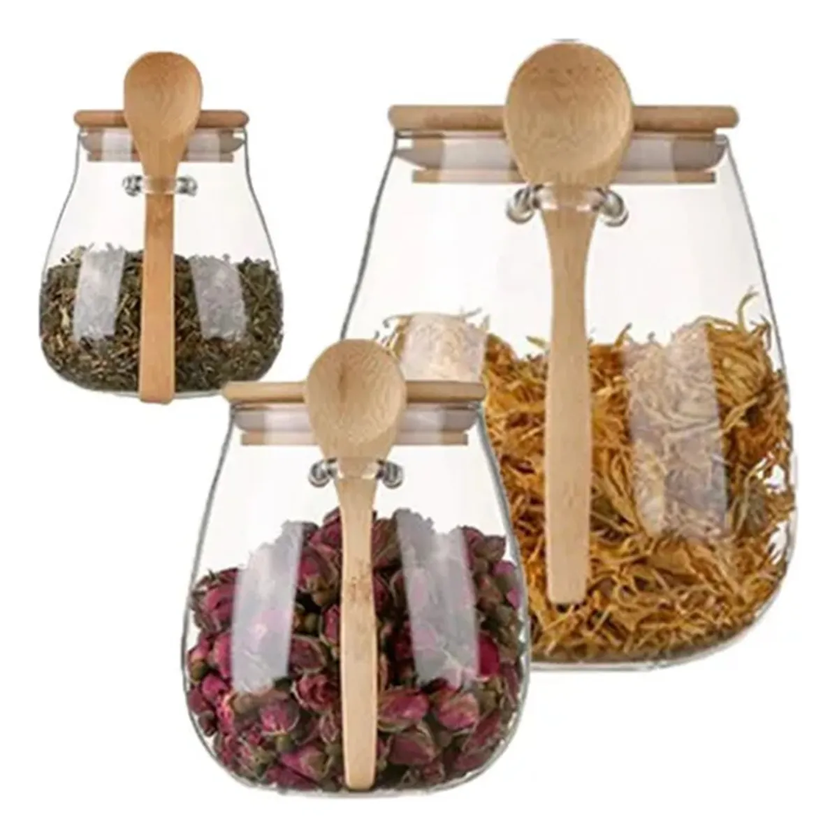 Set De Frascos Herméticos 3 Piezas