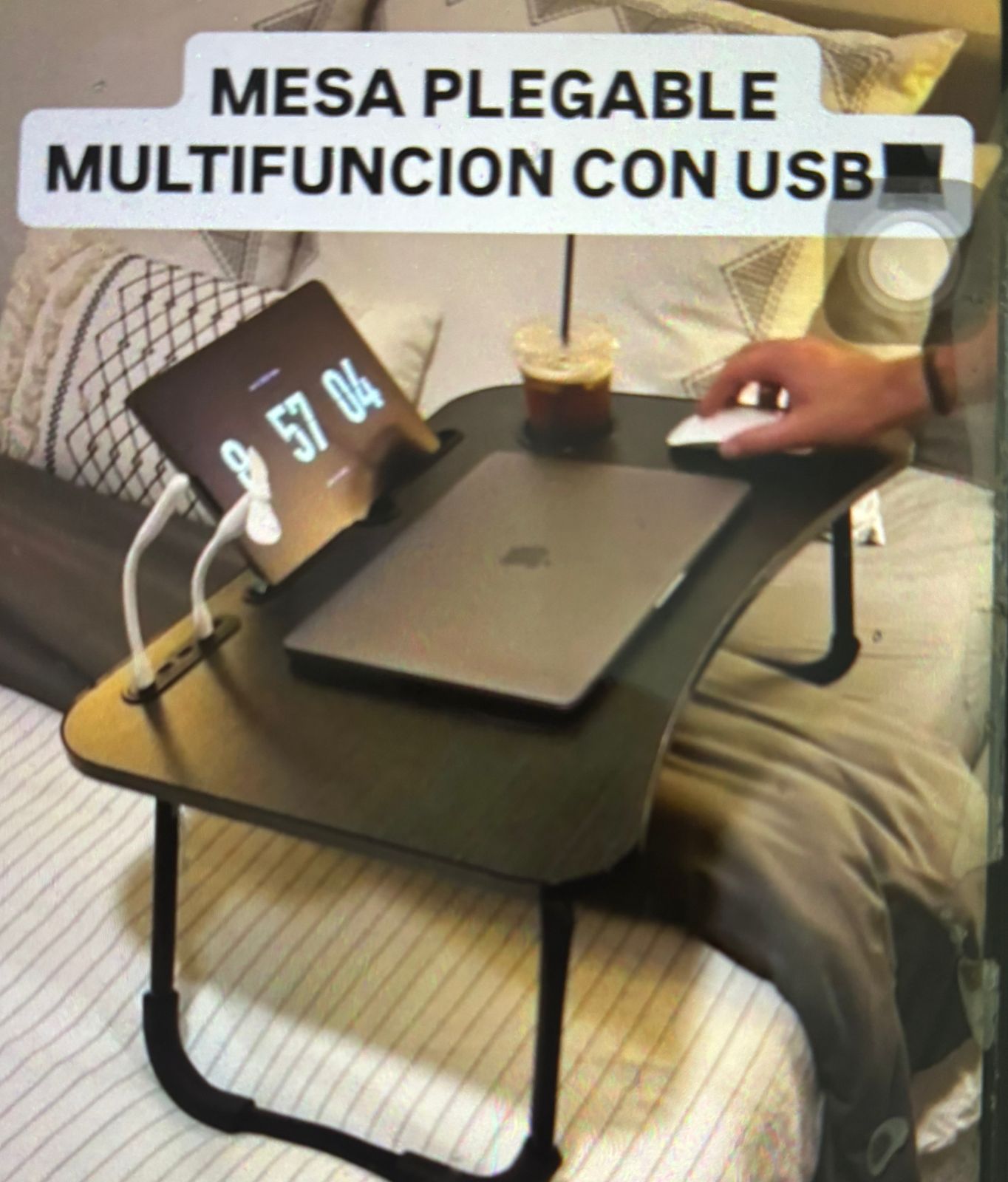 MESA PLEGABLE MULTIFUNCIONAL CON USB