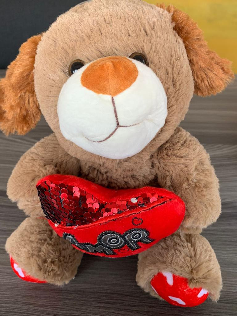 Peluche perrito amor