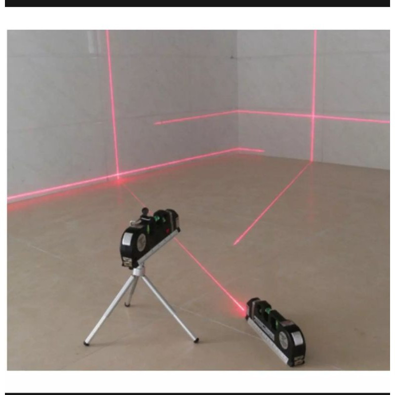 Miniatura 2 de Nivel Laser 3 Burbujas Con Metro Alinead