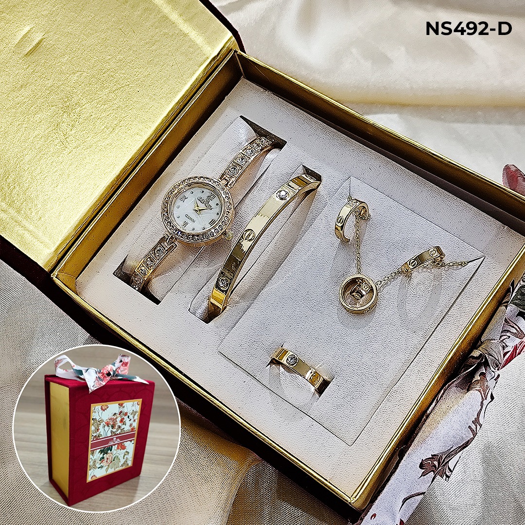 Vista 3 de LUXUR ACCESORIOS + ESTUCHE DAMA - LUXUR ACCESORIOS + ESTUCHE DAMA: NS499DOR