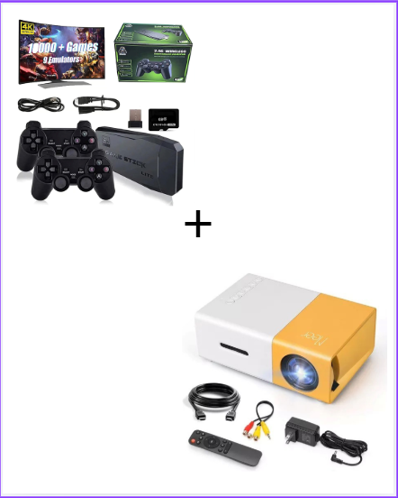 Mini Proyector De Video + Consola Gamest