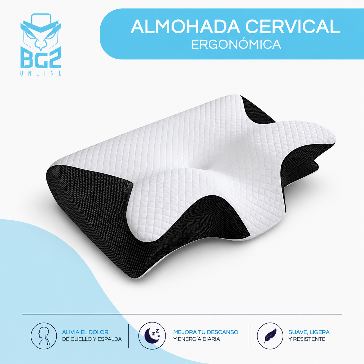 Almohada Cervical ergonomica