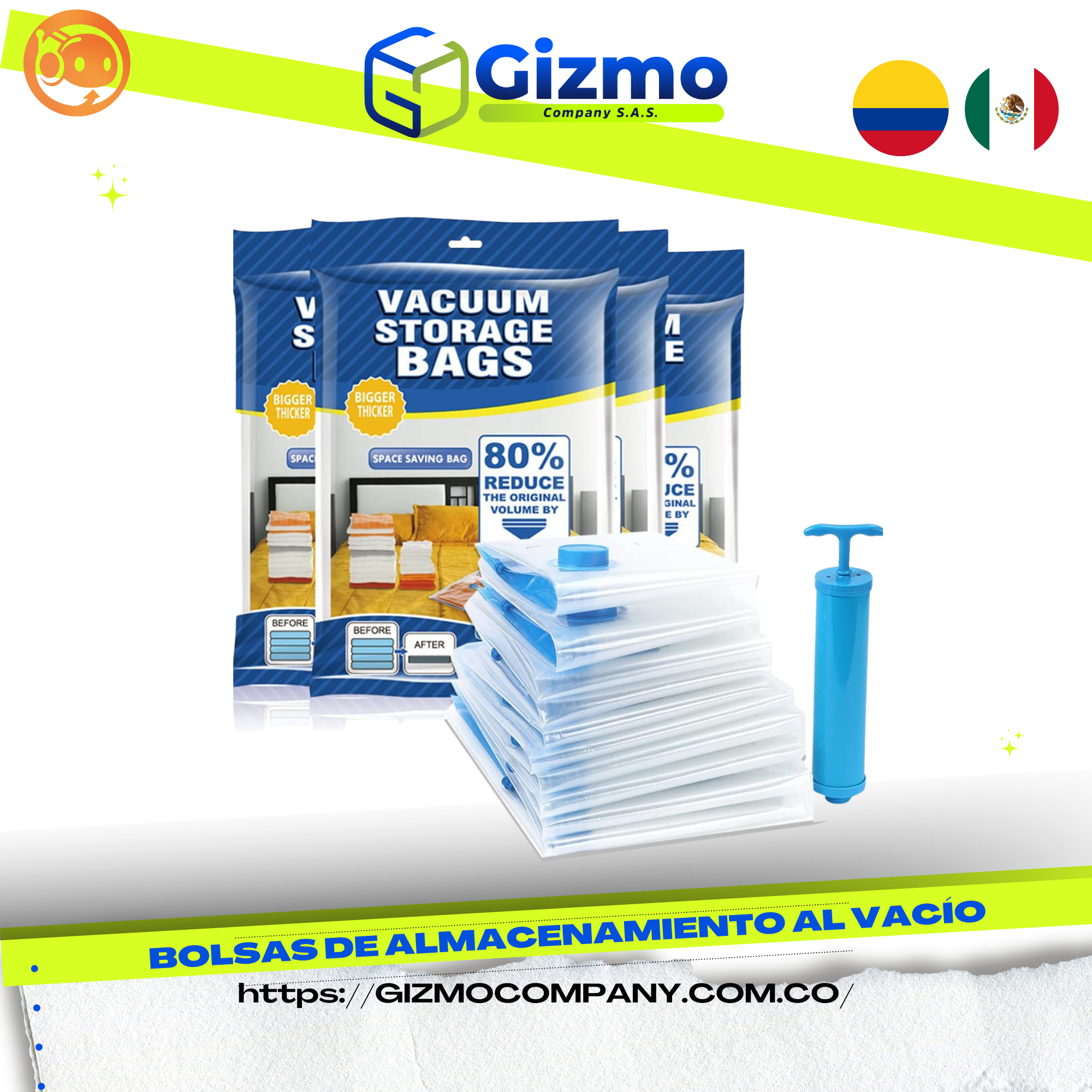 Bolsas al Vacío para Ropa x5 Unidades