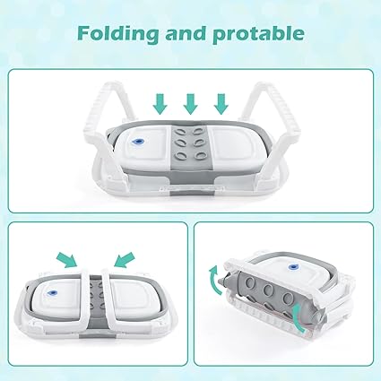 Vista 11 de BAÑERA BEBES COJIN TERMOMETRO Y DESAGUE - COLOR: AZUL