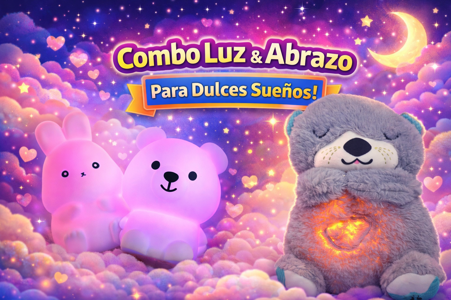 Combo Lampara Silicona y Nutria