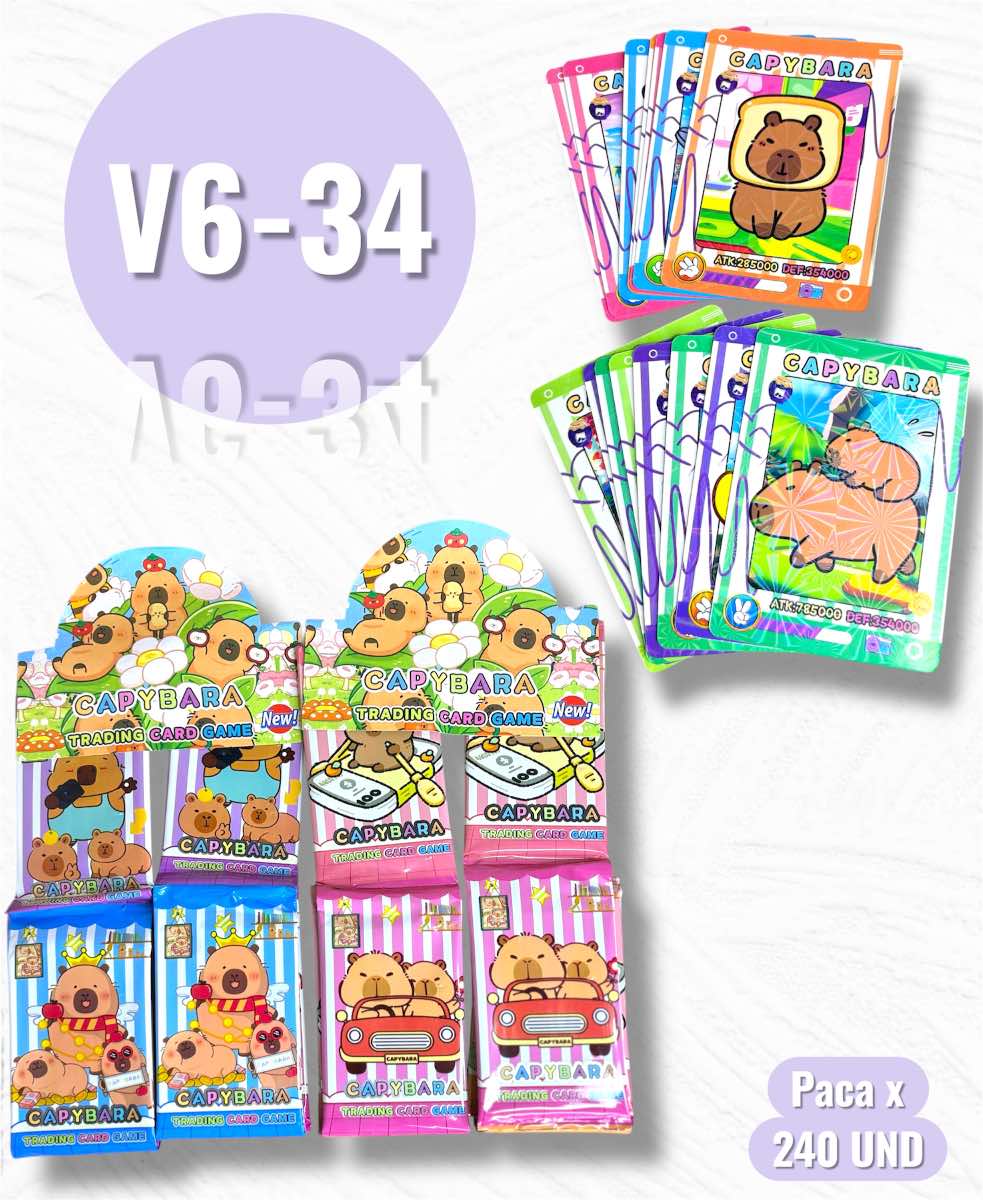 CARTA COLECCIONABLES CAPIBARA X12 V6-34