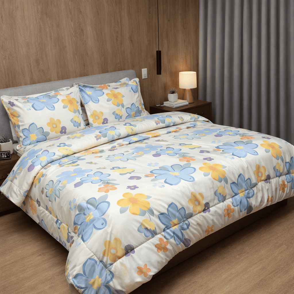 EDREDÓN ACOLCHADO PRIMAVERA COLORES - Vista 1