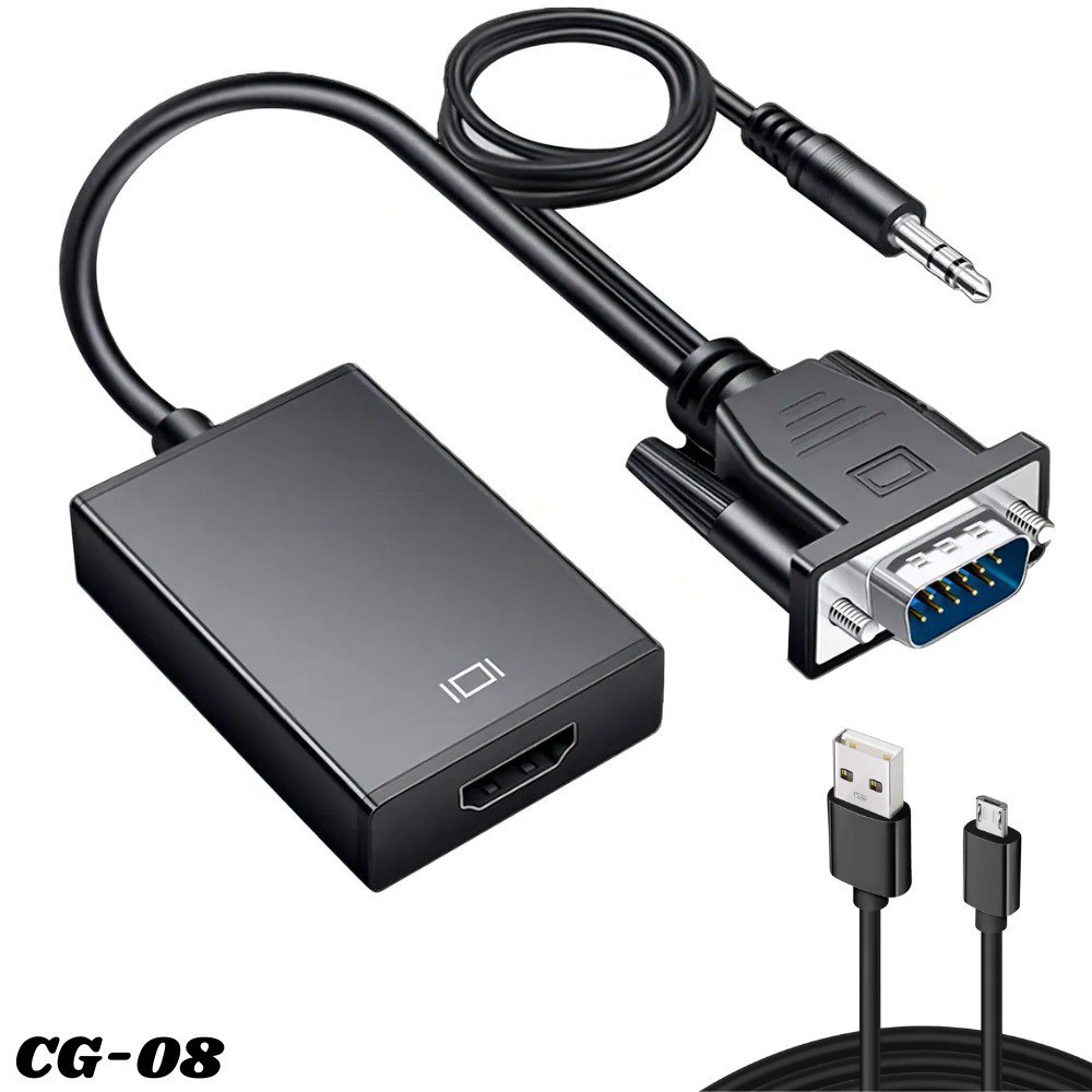 Adaptador Convertidor Vga A Hdmi Auxilia