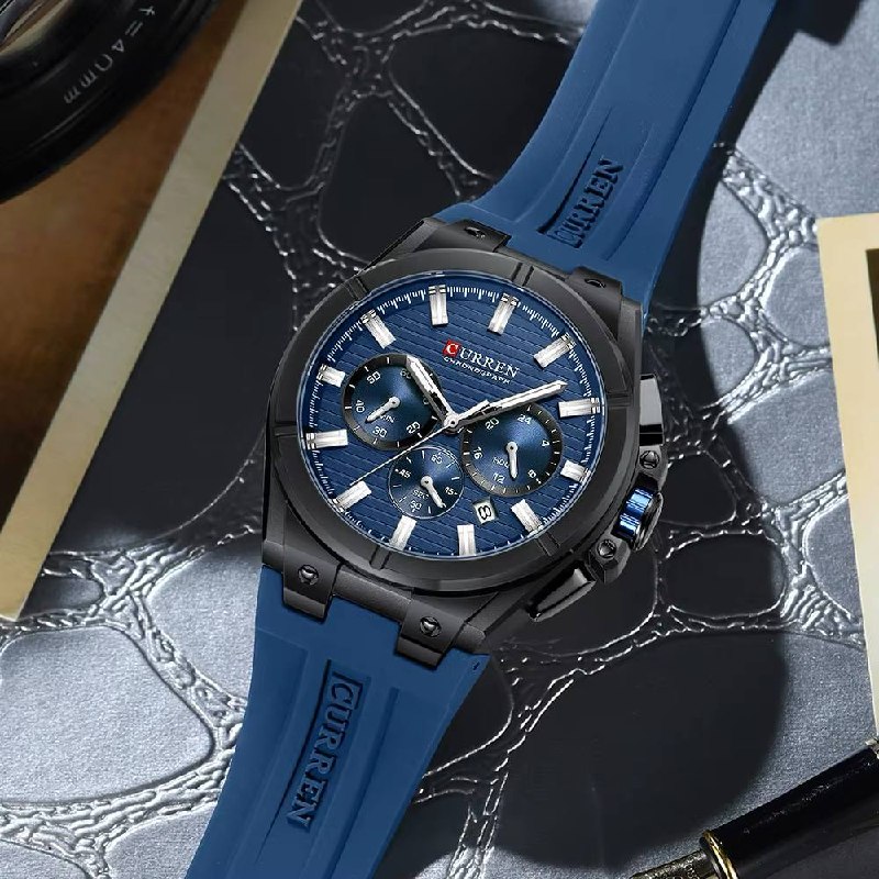 Reloj Curren 8487 Pulso Silicon Hombre