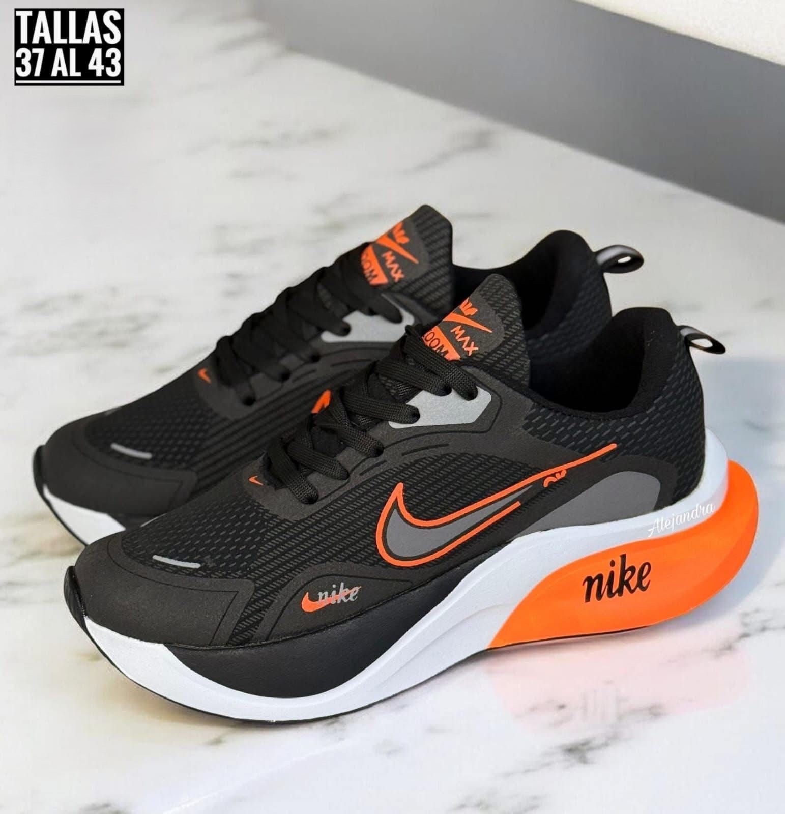 Tenis Nike Zoom Ultra Negro Naranja