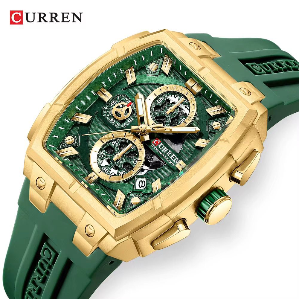 Reloj Curren 8488 Pulso Silicona Hombre
