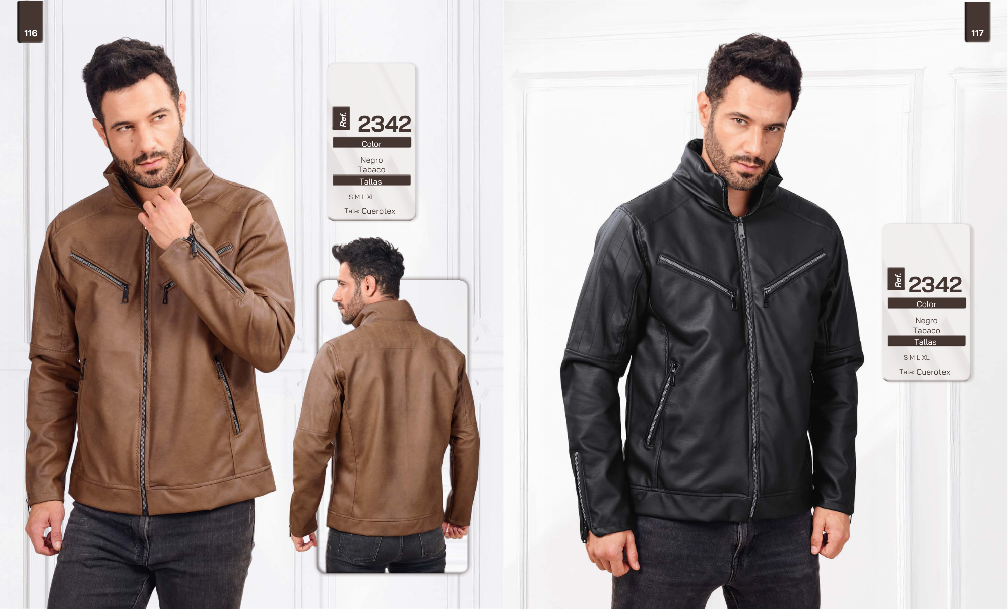 CHAQUETA CUEROTEXT CABALLERO REF 2342 - Vista 1