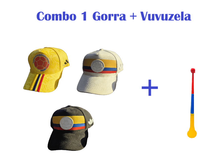 Combo Gorra Vuvuzela Selección Colombia