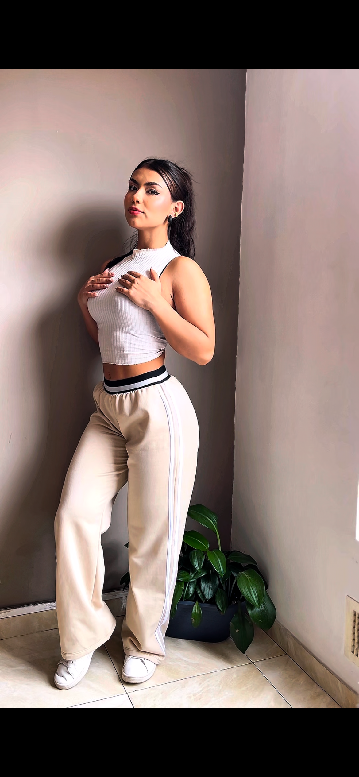 Jogger lineas bota recta