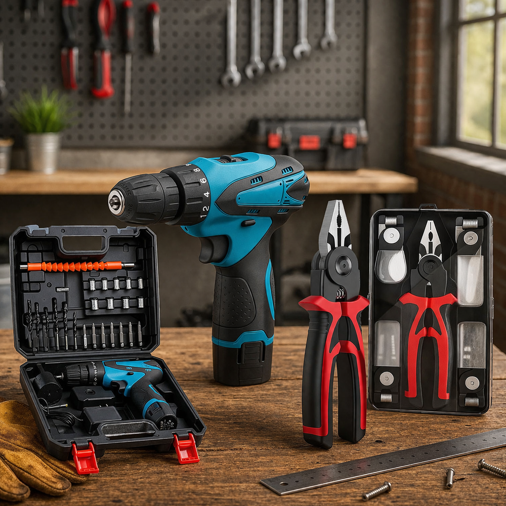 Taladro de Mano mas Alicates 5 En 1