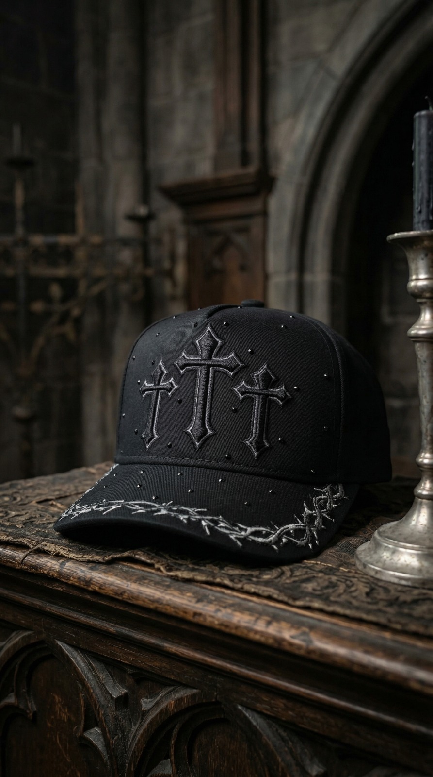 Gorra 3 Cruces Diamantes