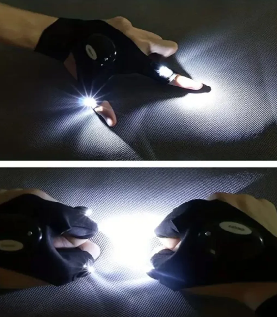 Guante Con Linterna Led Recargable