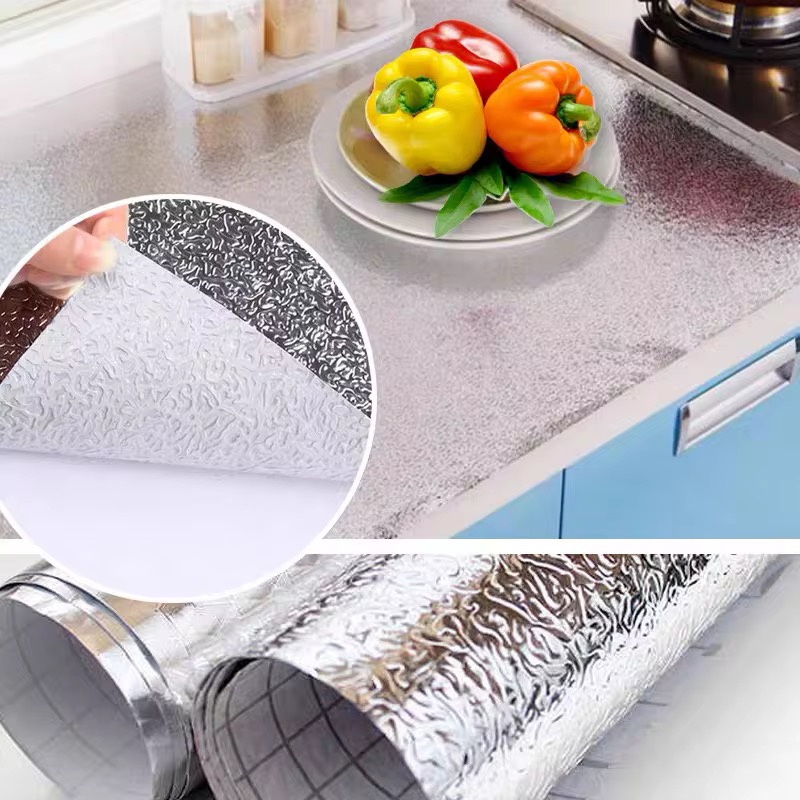 Papel tapiz aluminio 1 rollo de 2M