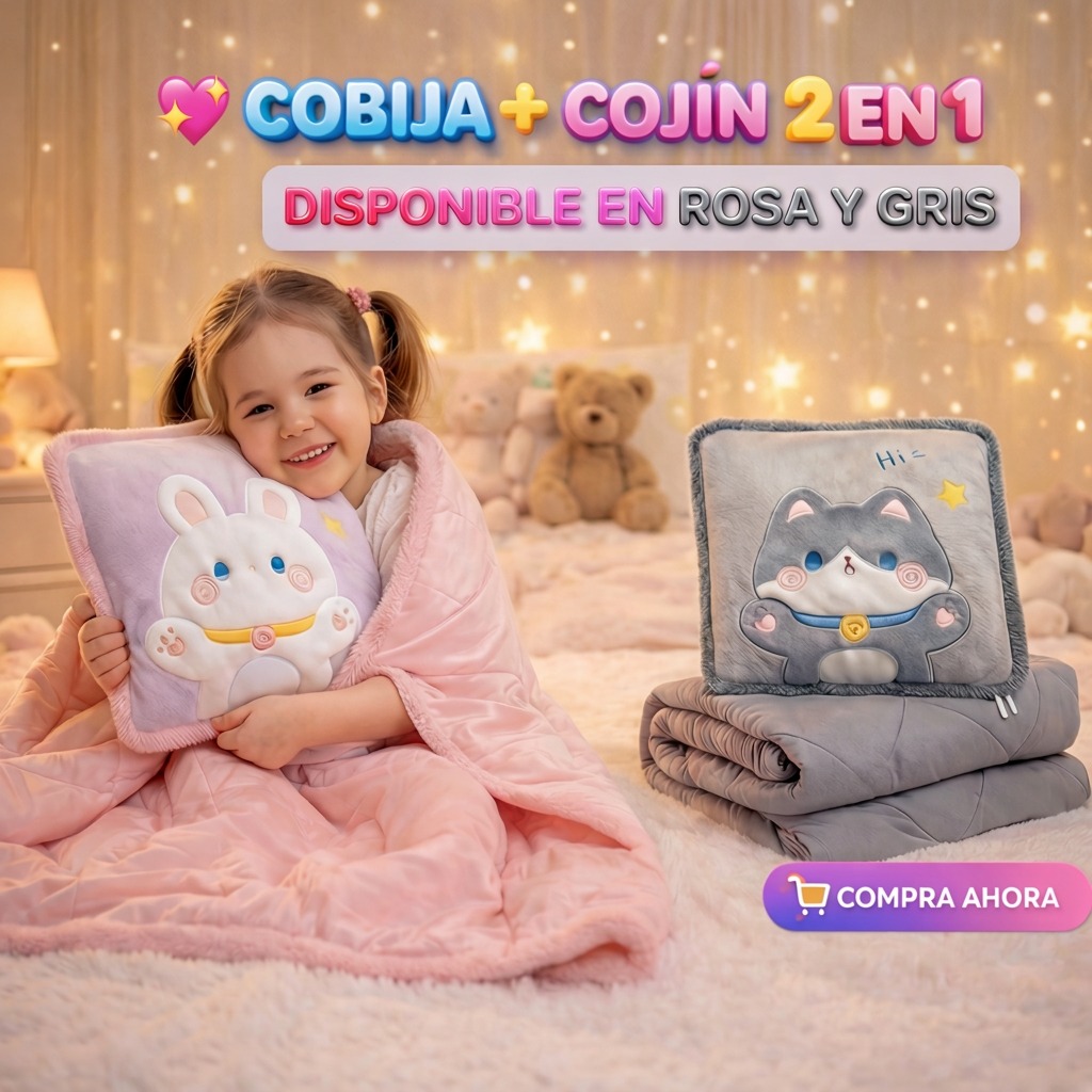 Almohada con Cobija de Felpa Súper Suave DISEÑO