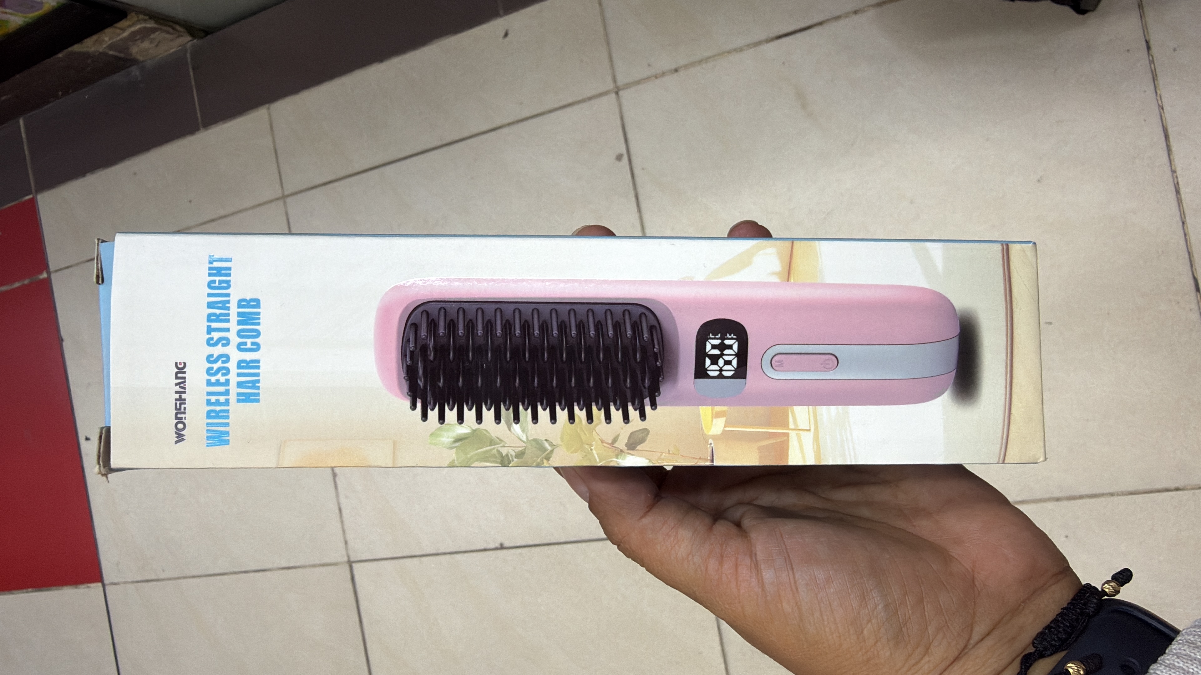 Cepillo alisador inalámbrico portátil