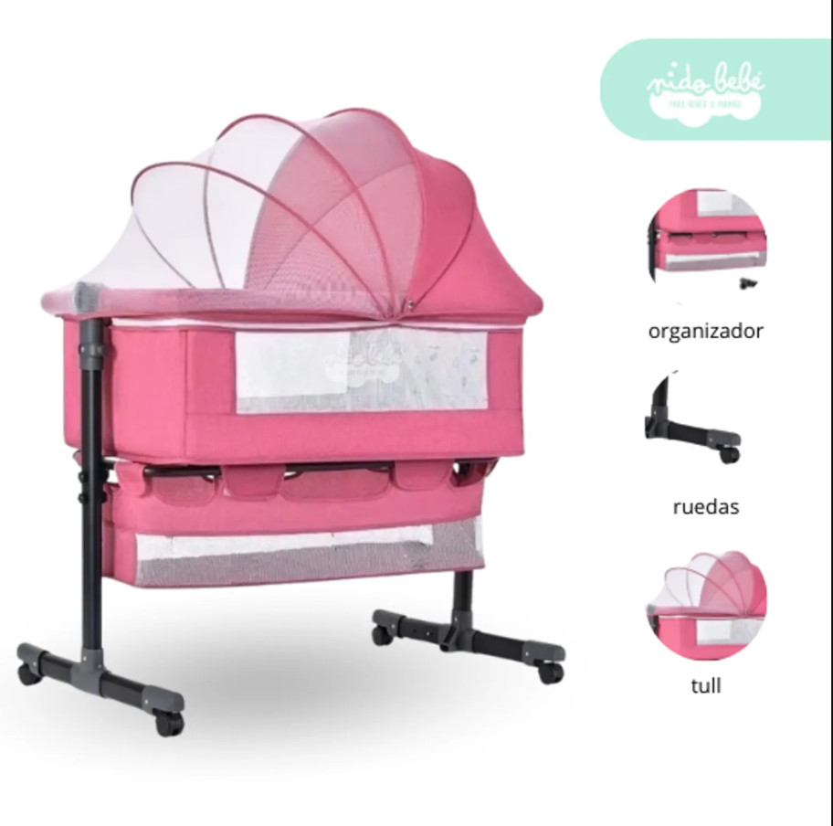 CUNA COLECHO BEBES 2026 COLOR ROSA🌟🌟