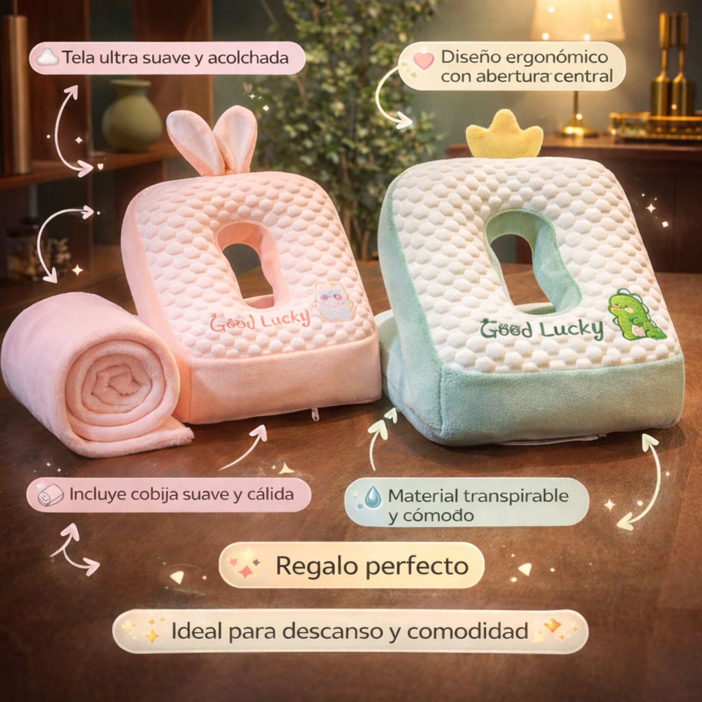 Almohada con Manta de Felpa Integrada