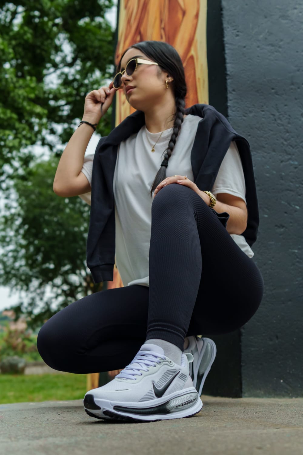 Tenis Nike  Vomero Blanco Negro