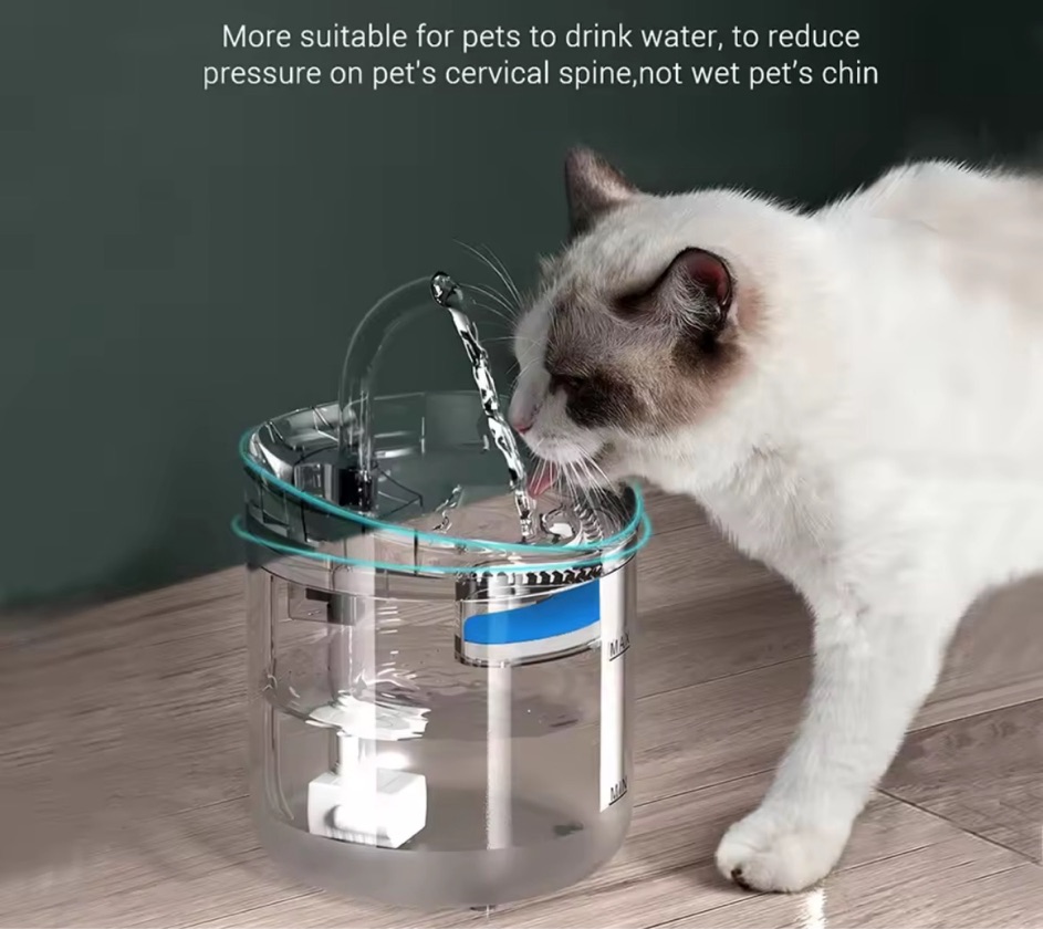 Fuente Mascota Transparente Sensor