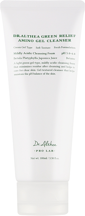 Gel Cleans Dr. Althea Green Relief Amino